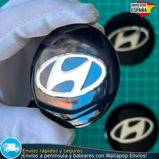 X4 Emblemas Hyundai 56mm Pegatinas Tapacubos Bujes