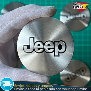X4 Emblemas Jeep 56mm Pegatinas Tapacubos Llantas
