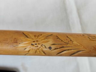 Coppia 2 bastoni vintage da passeggio in legno