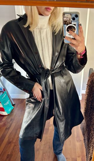 Chaqueta cuero vintage