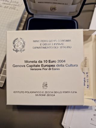 Moneta zecca Argento 2004 Genova Capitale