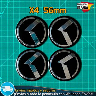X4 Emblemas KIA Logo K 56mm K5 Pegatinas Tapacubos