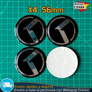 X4 Emblemas KIA Logo K 56mm K5 Pegatinas Tapacubos