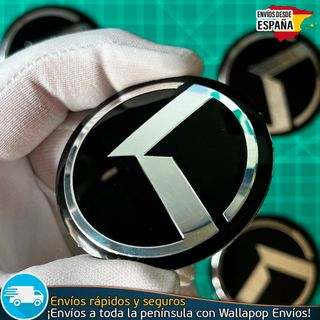 X4 Emblemas KIA Logo K 56mm K5 Pegatinas Tapacubos