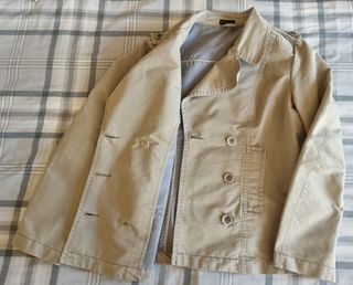 Giacca doppio petto cotone verde Benetton