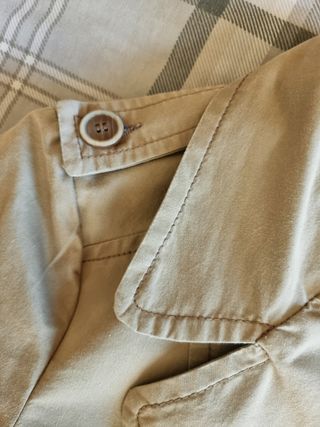 Giacca doppio petto cotone verde Benetton