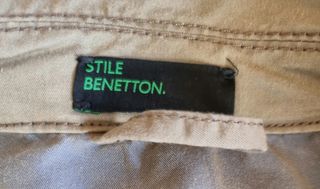 Giacca doppio petto cotone verde Benetton