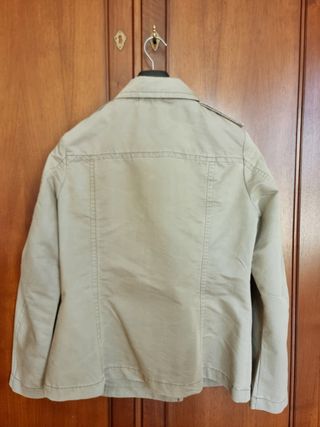 Giacca doppio petto cotone verde Benetton