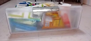 Cajones y baldas frigorífico Siemens