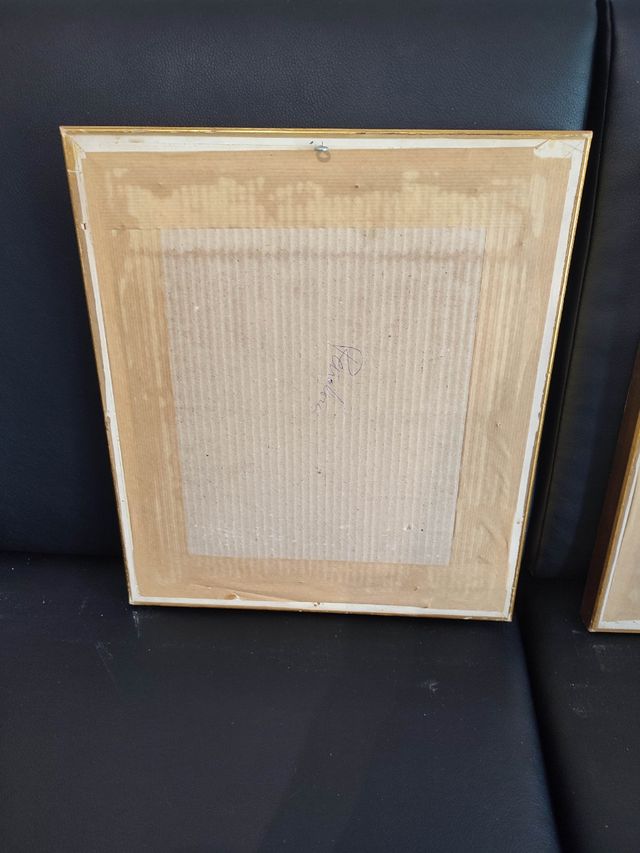 Pareja cuadros flores