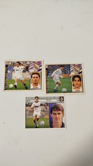 3 cromos real Madrid antiguo 