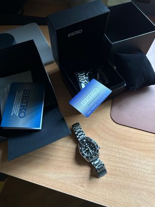 Reloj Seiko Prospex GMT negro - SPB383