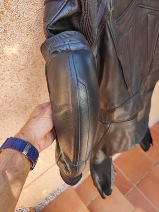 traje/mono de moto de piel