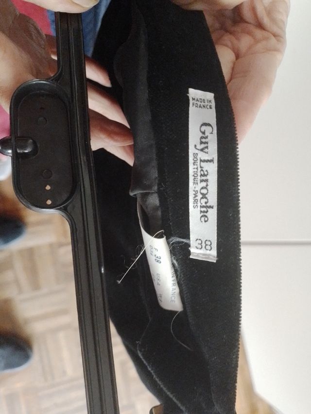 Gonna in velluto di seta nero