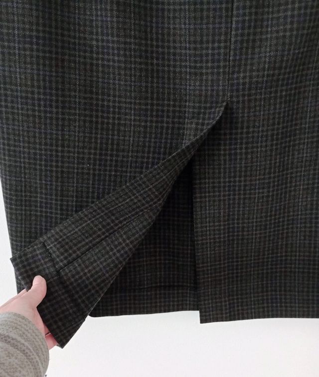 Gonna longuette sartoriale nuova tartan XL