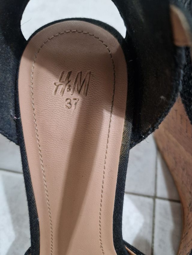 Scarpe a zeppa nere n 37