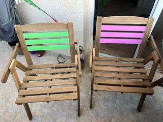 Mesa y sillas de jardin