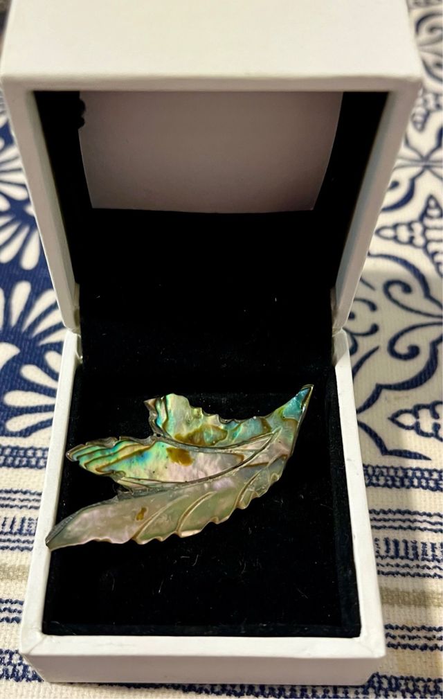 Spilla vintage abalone