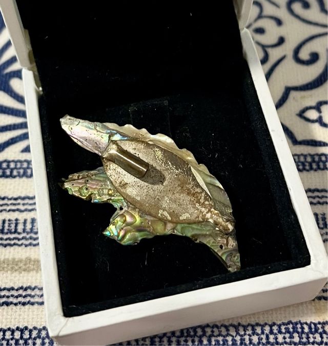 Spilla vintage abalone