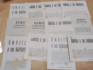 Cromos America/Africa y sus habitantes 