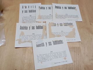 Cromos America/Africa y sus habitantes 