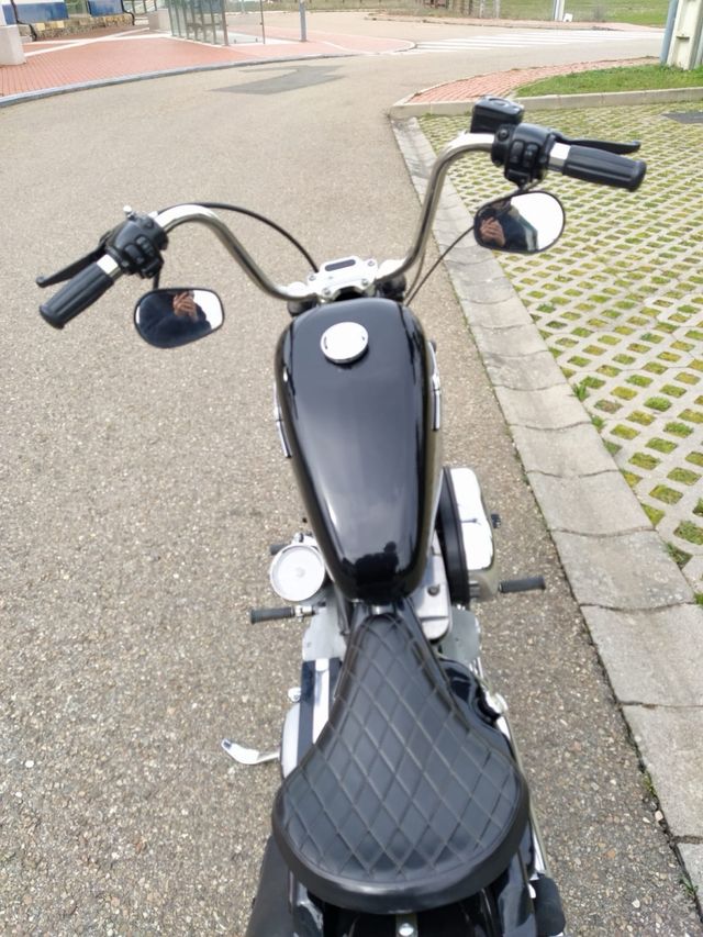 Asiento monoplaza harley davidson sporster + copi