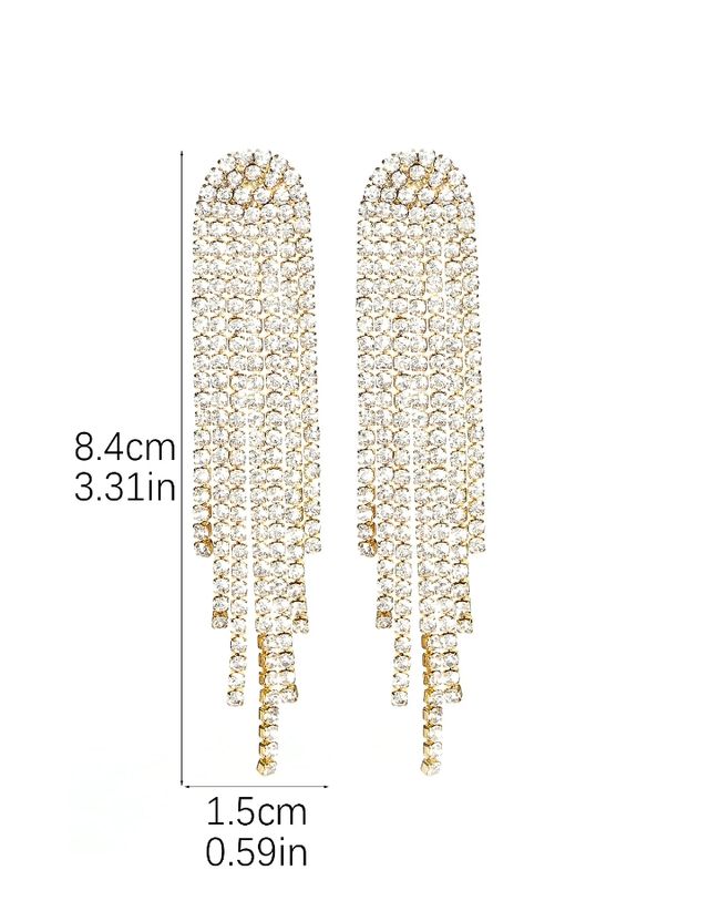 Nuevos Pendientes Rhinestone Cristales de imit