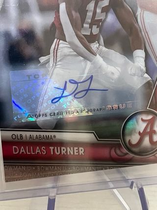 Dallas Turner Minnesota Vikings Seriada Firmada