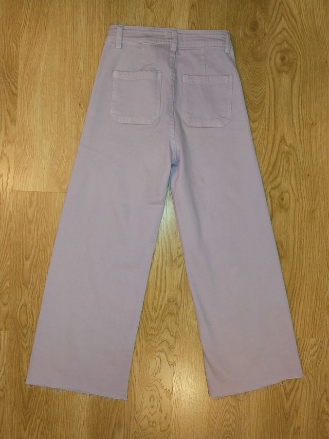 Jeans Palazzo lila Mango 11 años