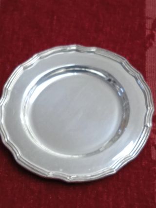 6 sottobicchieri vintage usati argento sheffield