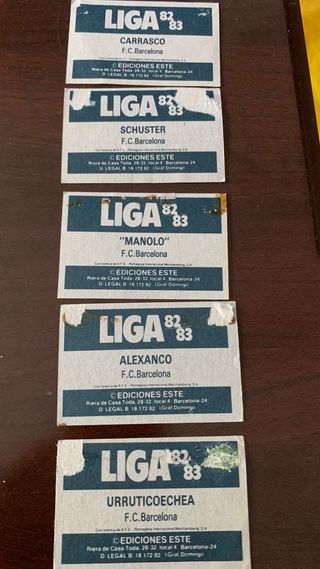Cromos Barcelona Liga 82-83