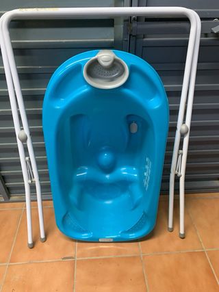 BAÑERA BEBÉ CON SOPORTE PLEGABLE
