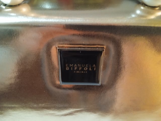 Borsetta rosa metallizzata Emanuela Biffoli 