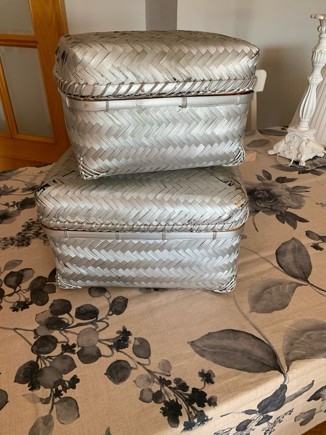 Cajas de mimbre zara home