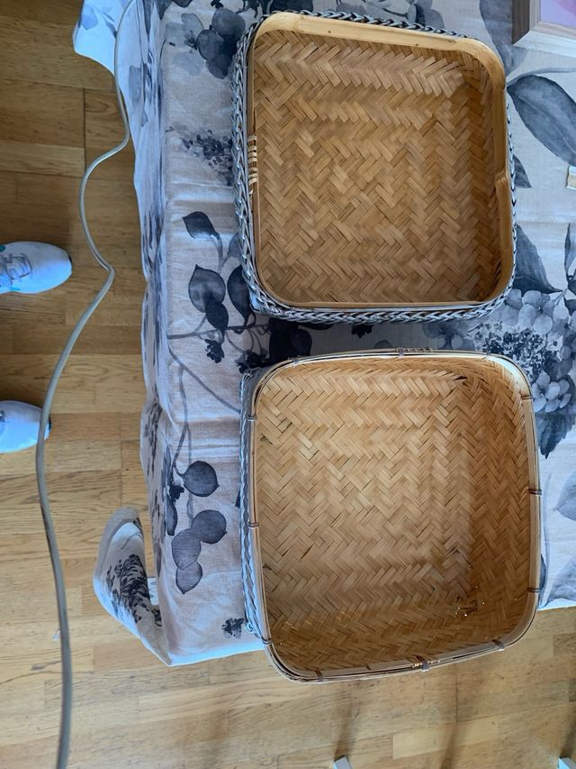 Cajas de mimbre zara home