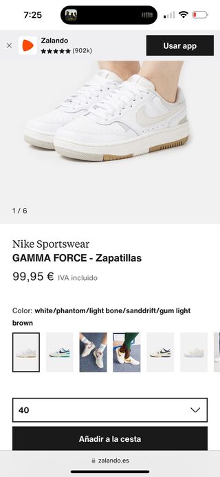 Nike zapatillas blancas Gamma Force White Bone