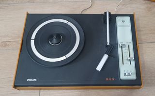Giradischi philips e dischi vinile