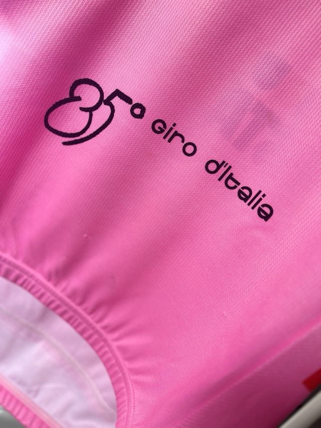 Maglia rosa 85 giro d’Italia2002 santini estaté