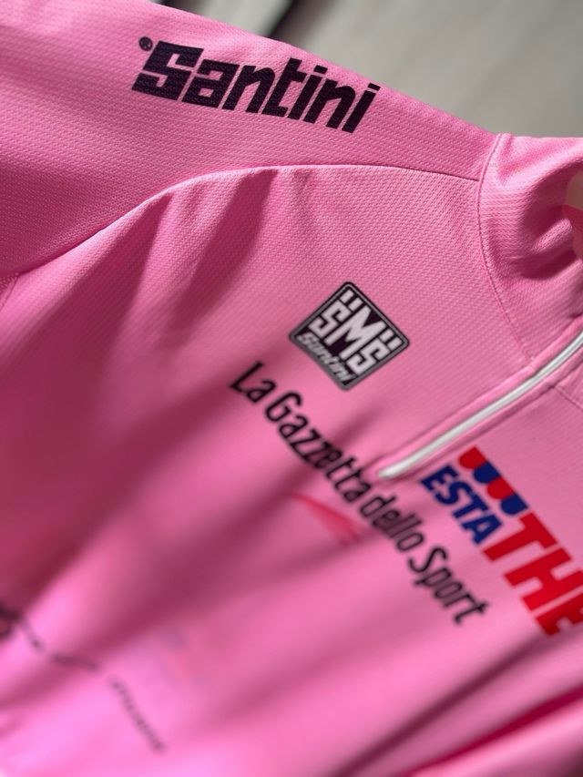 Maglia rosa 85 giro d’Italia2002 santini estaté