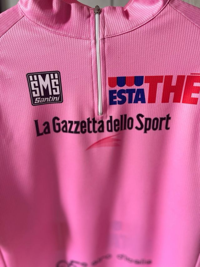 Maglia rosa 85 giro d’Italia2002 santini estaté