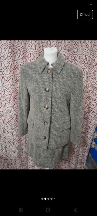 Giacca tailleur tweed vero vintage