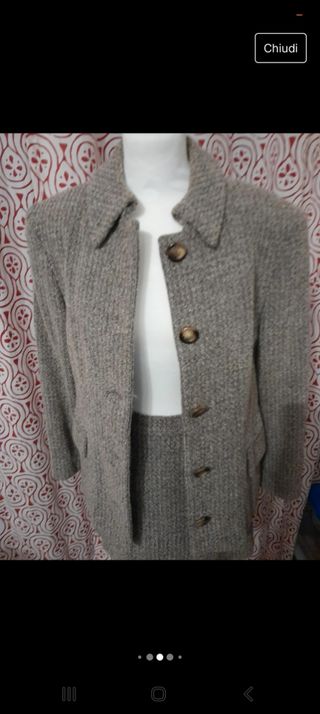 Giacca tailleur tweed vero vintage