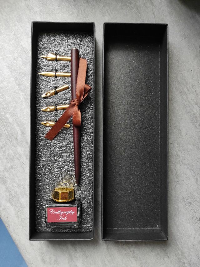 Set de escritura con pluma