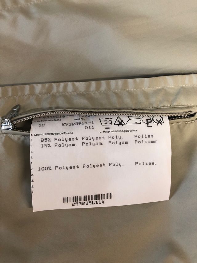 Soprabito uomo impermeabile