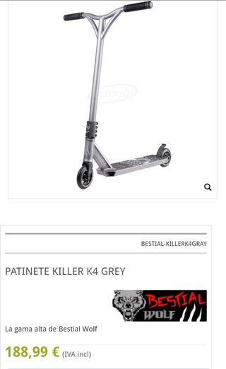 Scooter Bestial Wolf K4 Pro Patinete