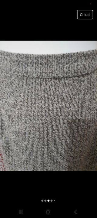 Gonna tailleur tweed vero vintage