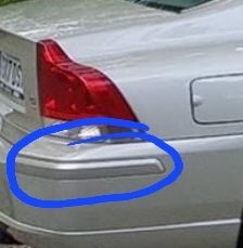 Moldura parachoques Volvo S60