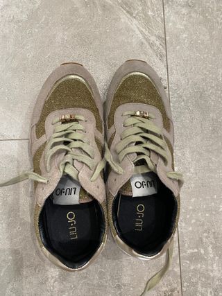 Zapatillas LIU JO, bambas con tela brilla, 40.