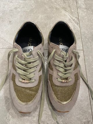 Zapatillas LIU JO, bambas con tela brilla, 40.