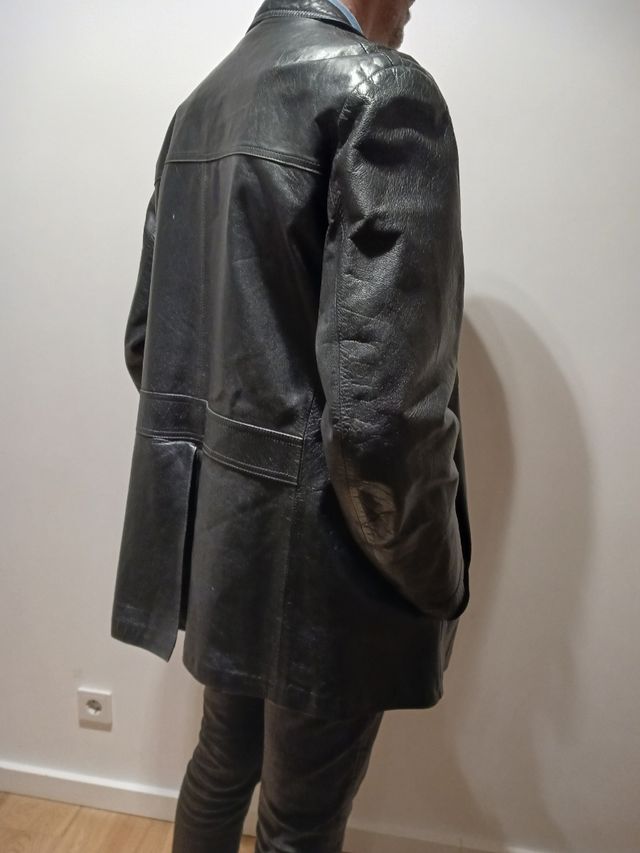 Cazadora de piel hombre